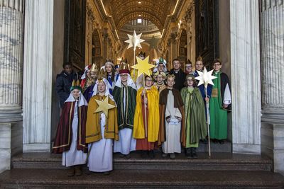 Città' del Vaticano, 01-01-2017. 
La Santa Messa presieduta dal Santo Padre papa Francesco nella solennità' di Maria Santissima Madre di Dio nella Giornata Mondiale della Pace.